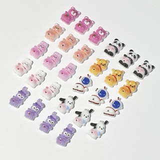 Charm gấu charm thỏ tụt quần-charm nail cute độc lạ