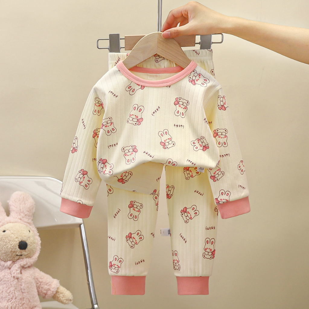 Bộ quần áo dài tay thu đông cho bé trai bé gái 8-17kg Hàng Quảng Châu BD11