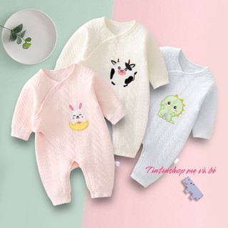 Body trần bông yutaka Bodysuit ấm áp cho bé trai bé gái mặc thu đông Hàng Quảng Châu SLTB16