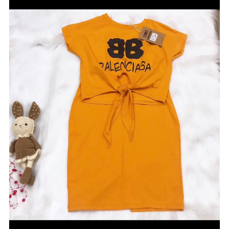 Đầm váy bé gái , set 2 đầm body 2 dây  Áo ngắn tay cánh rơi Siêu cute