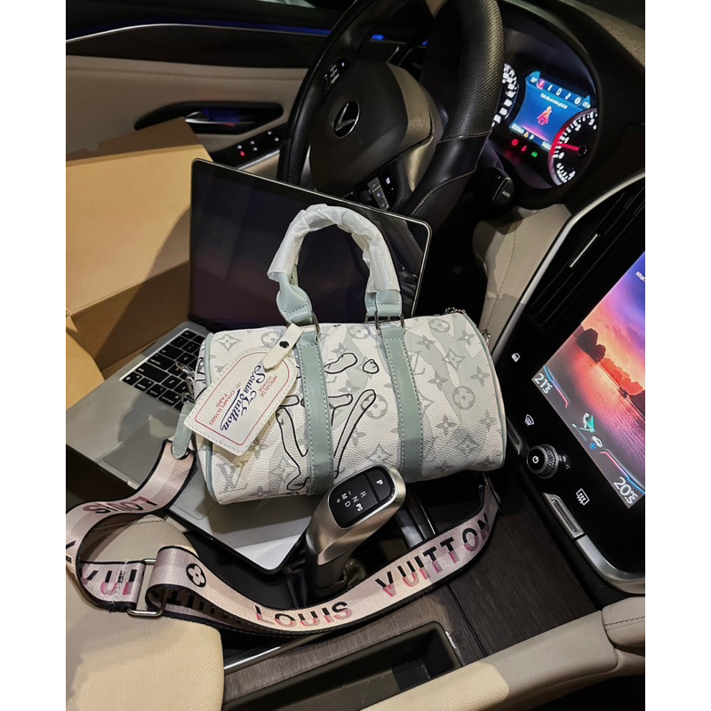 Túi đeo chéo trống tròn #lv sang chảnh dây bảng 24cm