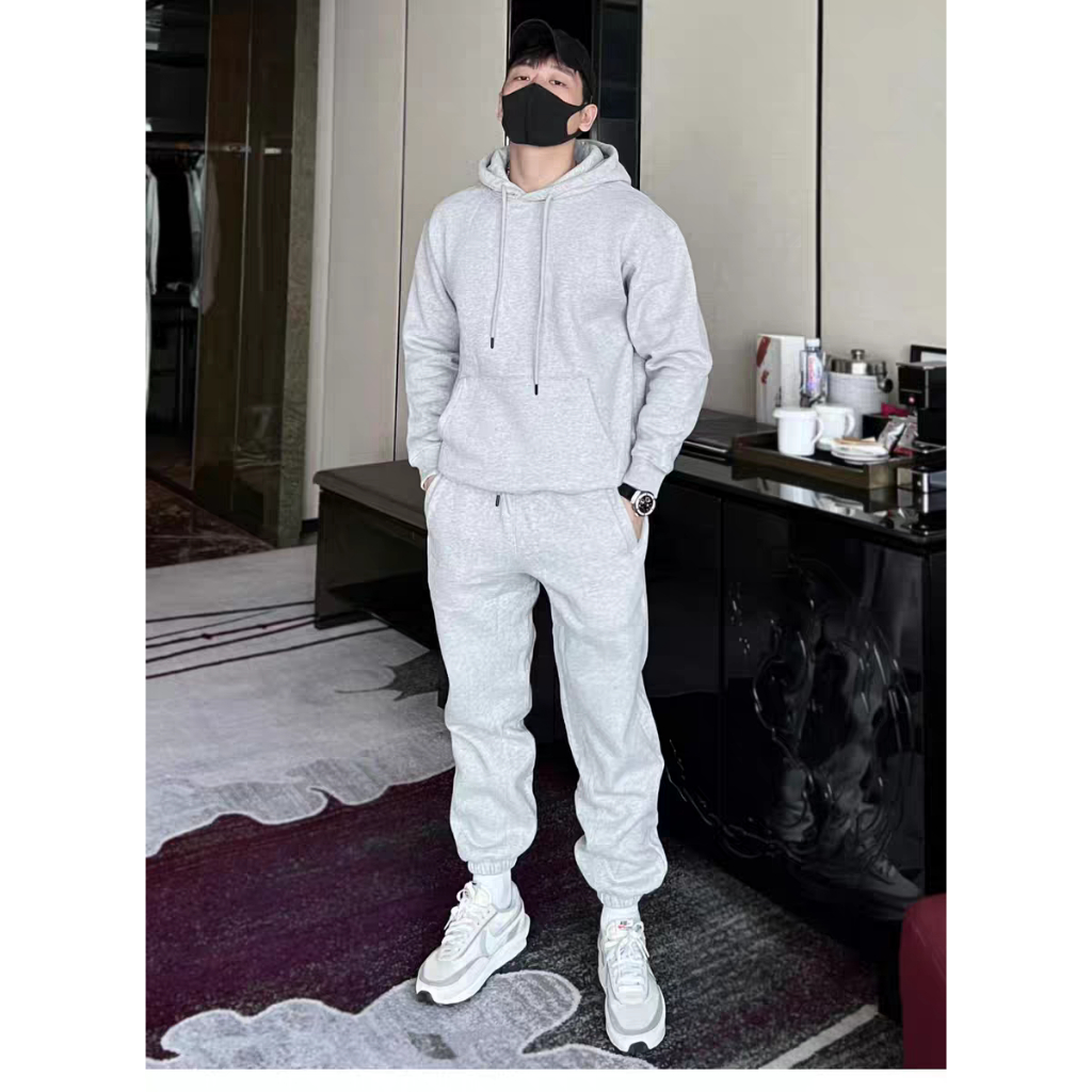 Set Bộ Thể Thao Hoodie Mũ 2 Lớp Áo Kèm Quần Nỉ Basic Sành Điệu Lịch Sự, Chất Liệu Nỉ Cao Cấp Dày Dặn Ấm Áp
