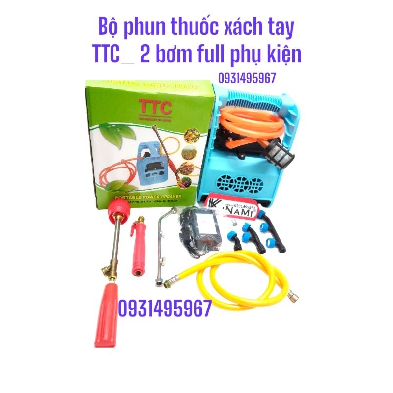 Bộ phun thuốc trừ sâu xách tay loại 2 bơm .