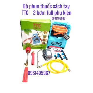 bộ phun thuốc trừ sâu xách tay loại 2 bơm .