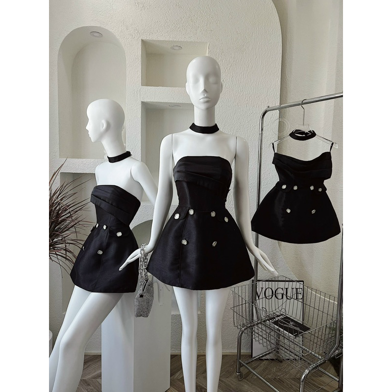 Đầm quây cúp đá