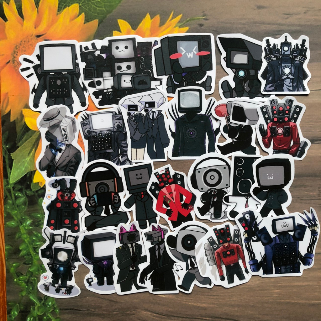 Sticker Skibidi Toilet Cameraman tv man Titan Speakerman Quái Vật G MAN ẢNH DÁN Skibidi Toilet  MA0393