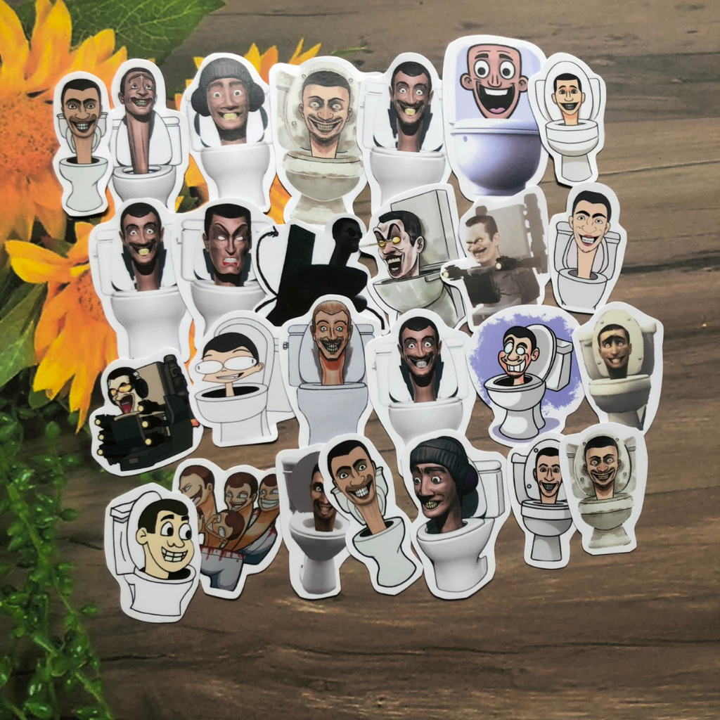 Sticker Skibidi Toilet Cameraman tv man Titan Speakerman Quái Vật G MAN ẢNH DÁN Skibidi Toilet  MA0393