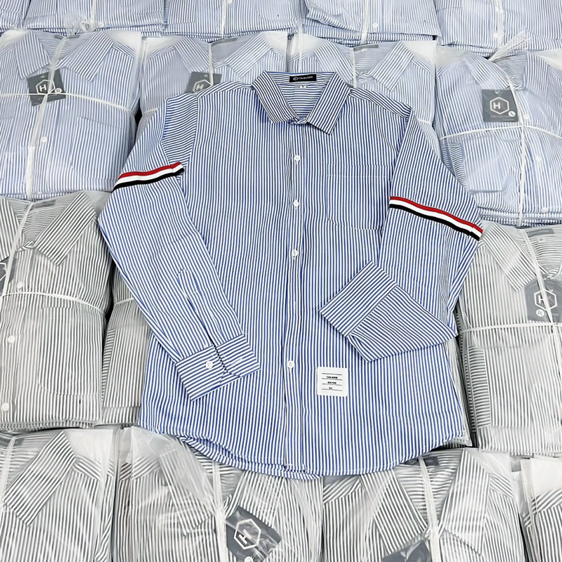 Áo Sơ Mi Nam Tay Dài SỌC NHÍ DỌC SMTD