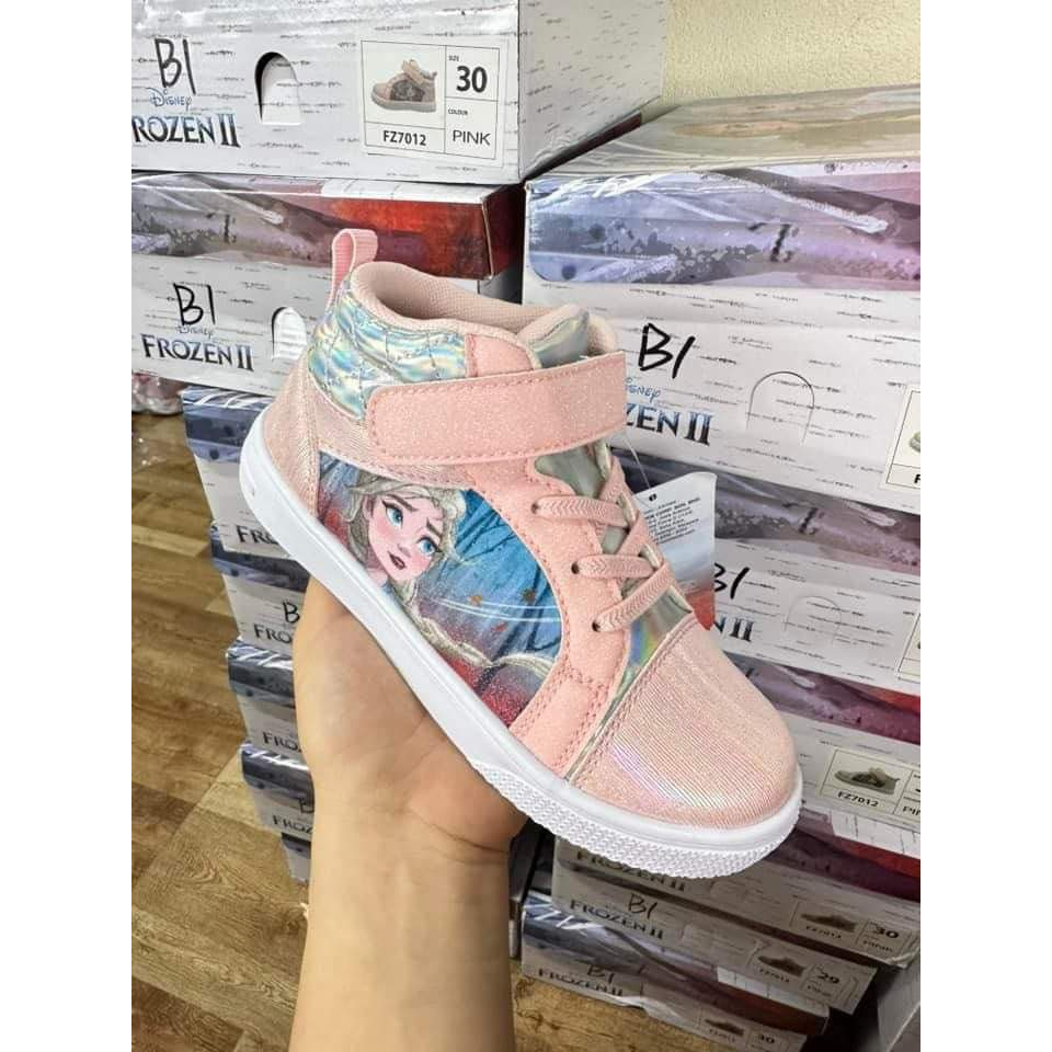 Giày sneaker Elsa bé gái siêu nhẹ xuất dư size 30-32 fullbox mới toanh.