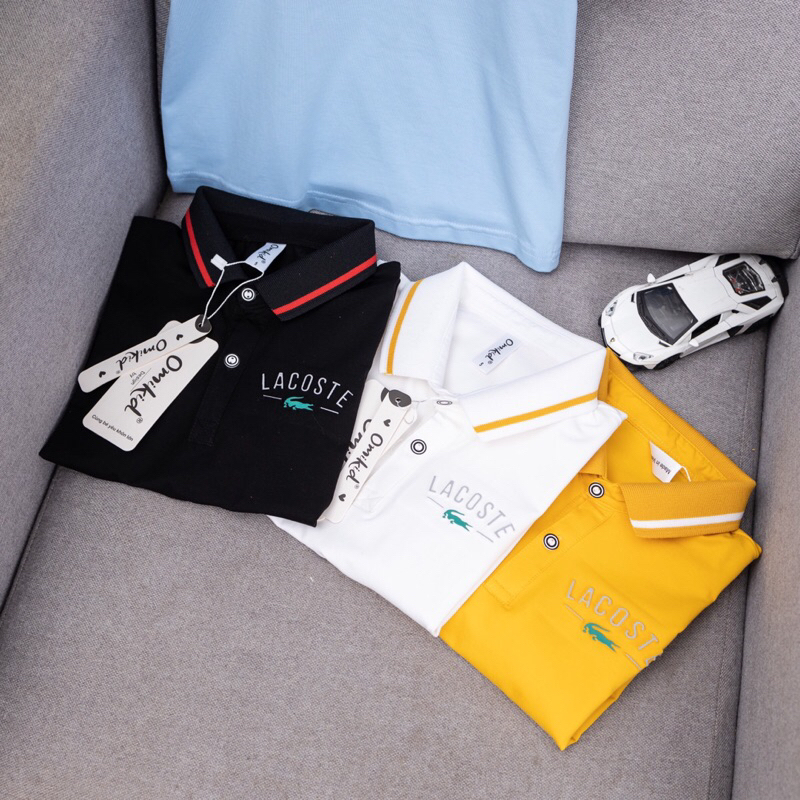 Áo thun bé trai , Áo polo cổ trụ bé trai 8-60kg hàng shop cao cấp