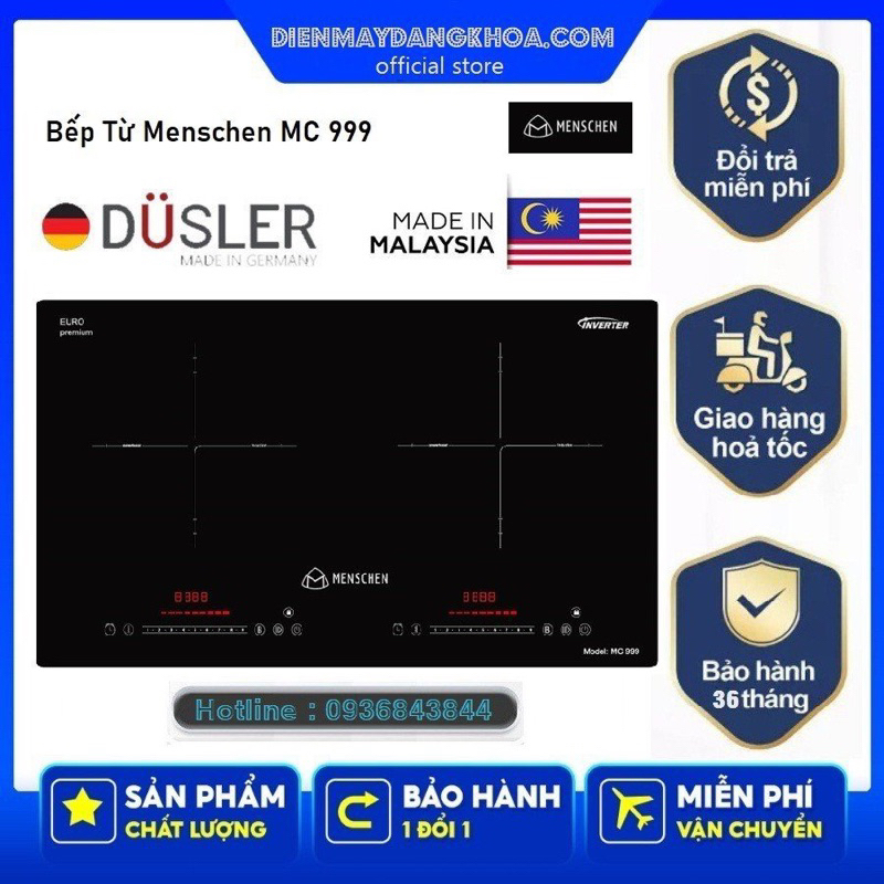 Bếp từ đôi Menschen MC-999