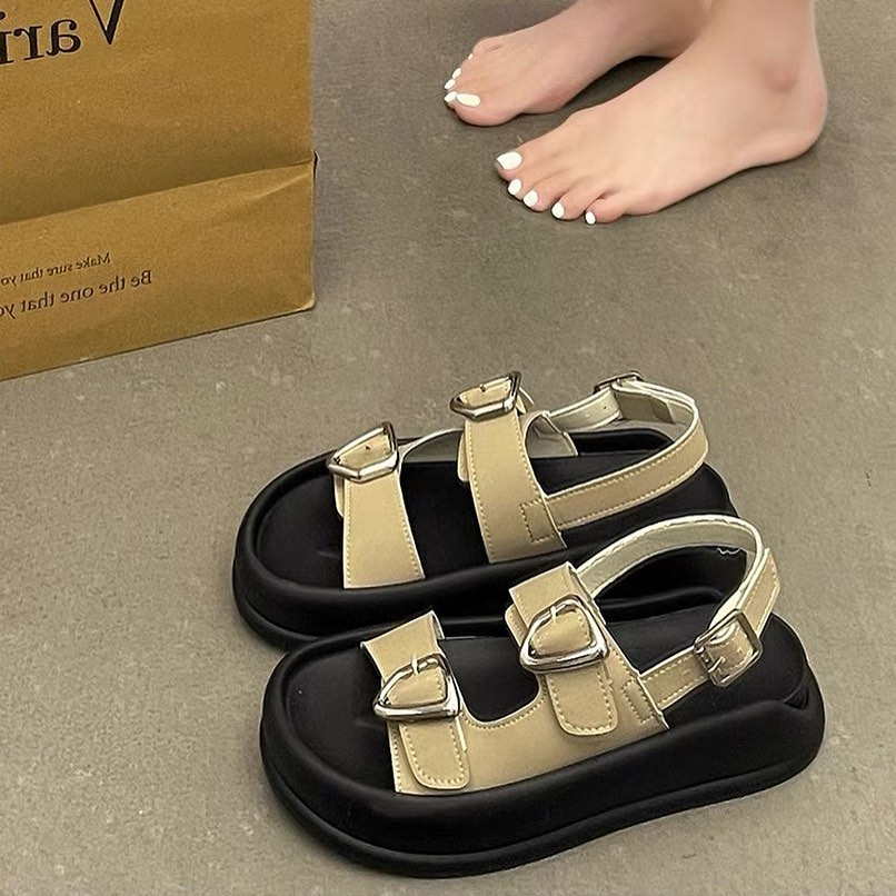 Sandal quai ngang 2 khóa