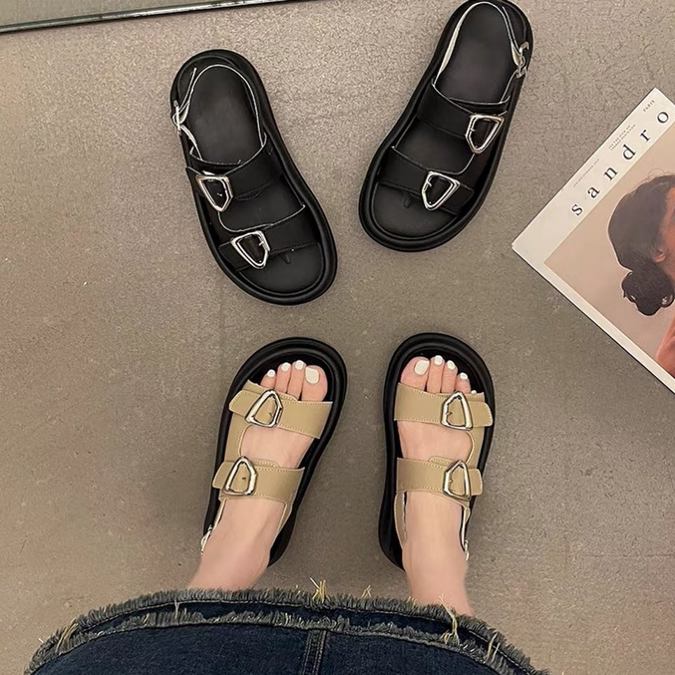 Sandal quai ngang 2 khóa