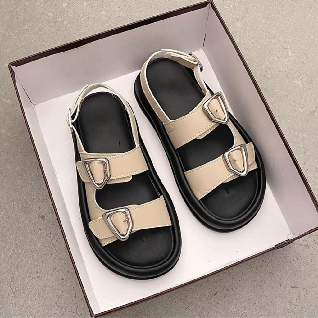 Sandal quai ngang 2 khóa