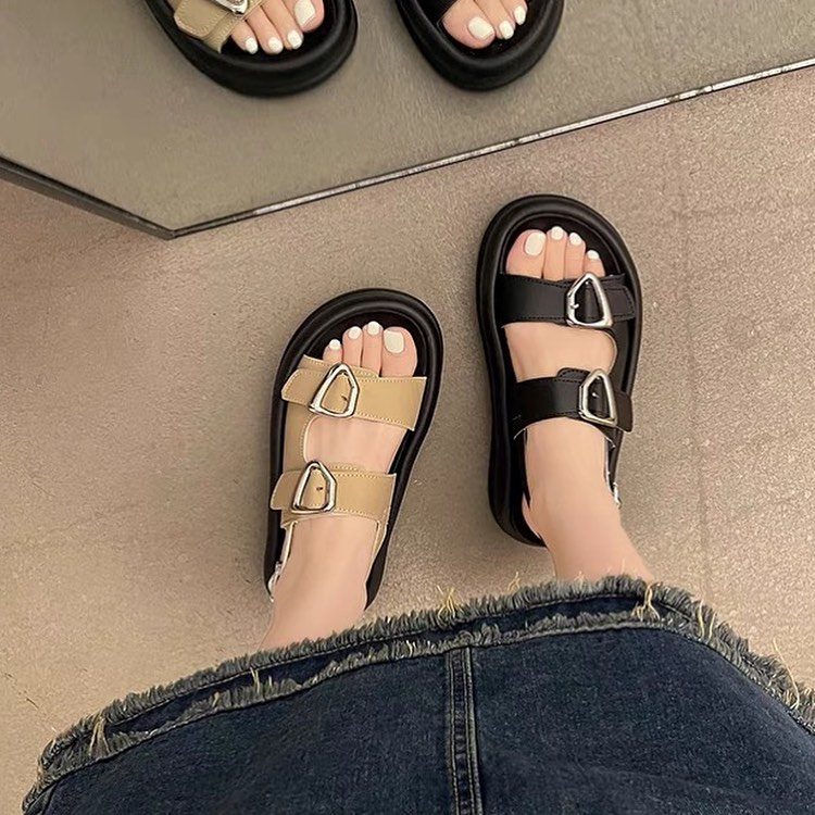 Sandal quai ngang 2 khóa