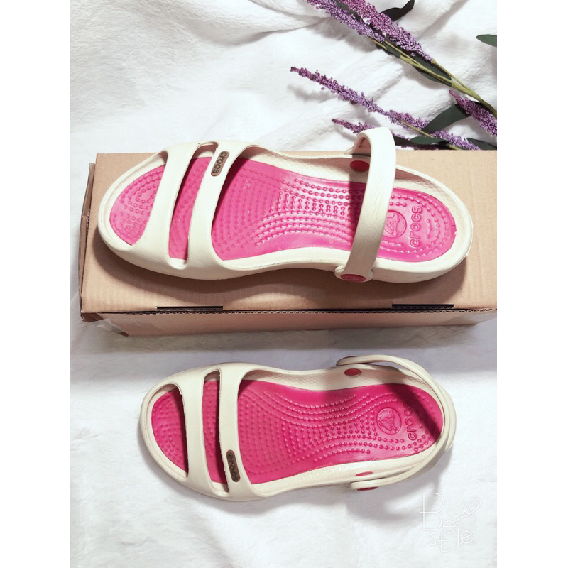 Giày sandal crocs nữ 2hand, new 98%, size w6=36/37