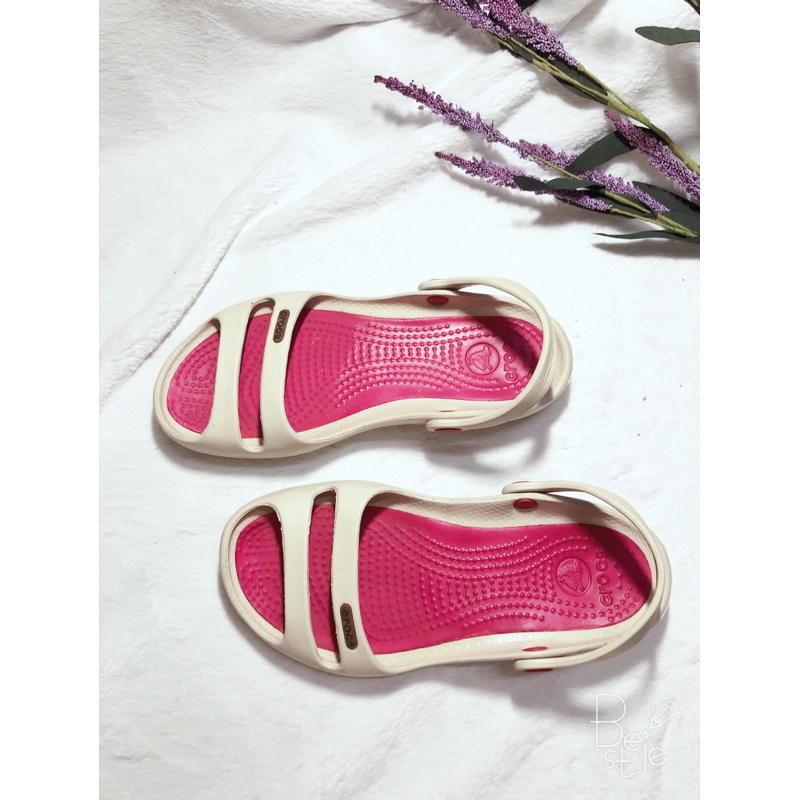 Giày sandal crocs nữ 2hand, new 98%, size w6=36/37