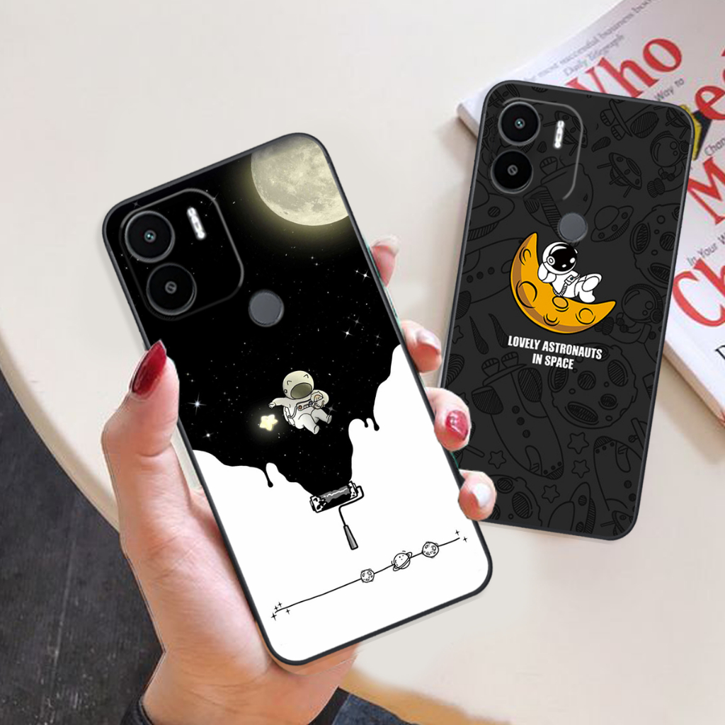 Ốp lưng Xiaomi Redmi A2 Plus / Redmi A2+ dẻo mềm phi hành gia,mèo bảo vệ camera giá rẻ