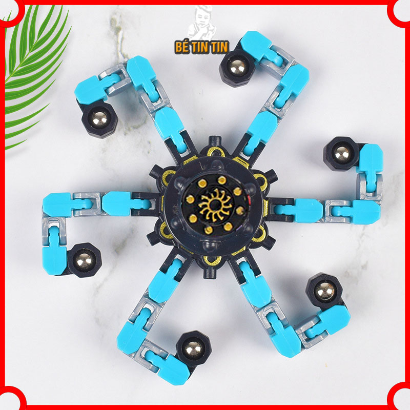 Đồ chơi con quay Fidget Spinner  robot biến hình thông minh nhiều khớp nối (Giao màu ngẫu nhiên)
