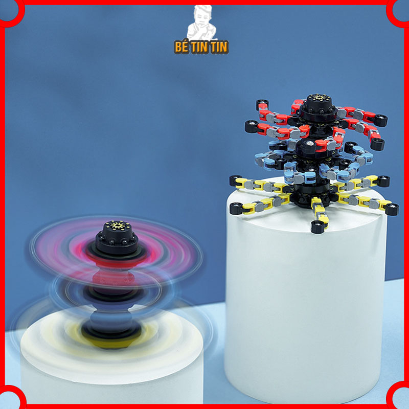 Đồ chơi con quay Fidget Spinner  robot biến hình thông minh nhiều khớp nối (Giao màu ngẫu nhiên)