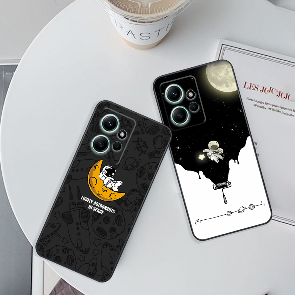Ốp lưng Xiaomi Redmi Note 12 4G / 5G / Redmi Note 12 Pro 5G dẻo mềm phi hành gia,mèo bảo vệ camera giá rẻ