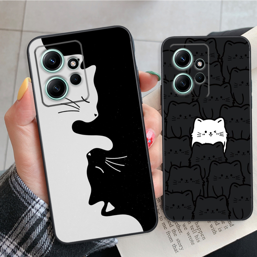 Ốp lưng Xiaomi Redmi Note 12 4G / 5G / Redmi Note 12 Pro 5G dẻo mềm phi hành gia,mèo bảo vệ camera giá rẻ