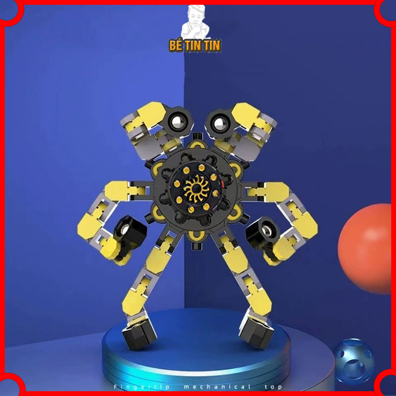 Đồ chơi con quay Fidget Spinner  robot biến hình thông minh nhiều khớp nối (Giao màu ngẫu nhiên)