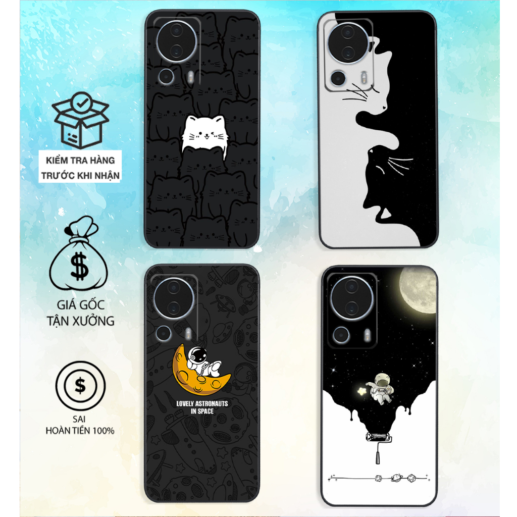 Ốp lưng Xiaomi 13 5G / Xiaomi 13 LITE 5G/ Xiaomi 13 PRO 5G dẻo mềm phi hành gia,mèo bảo vệ camera giá rẻ