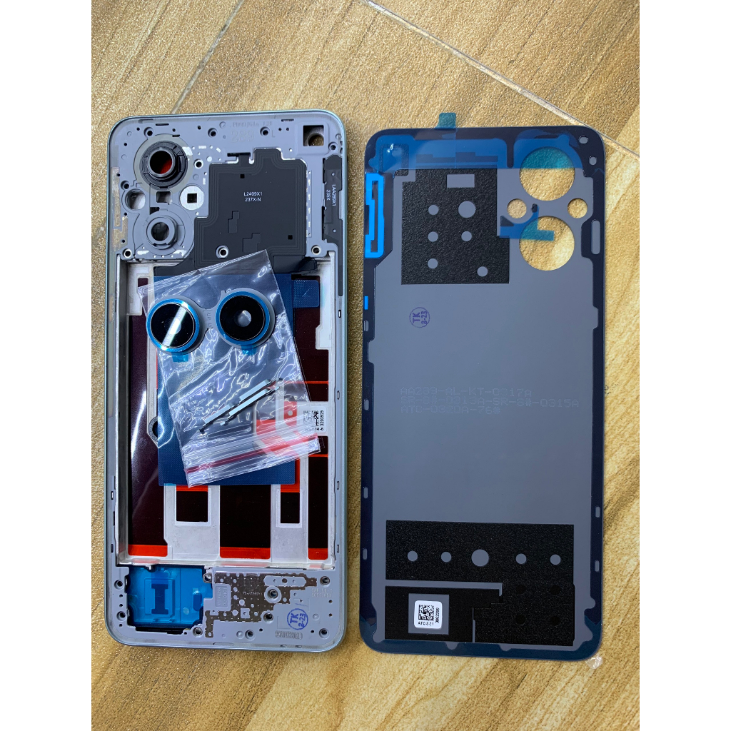 Bộ xương vỏ, kính lưng, camera oppo reno 7z - hàng zin - kèm phím bấm
