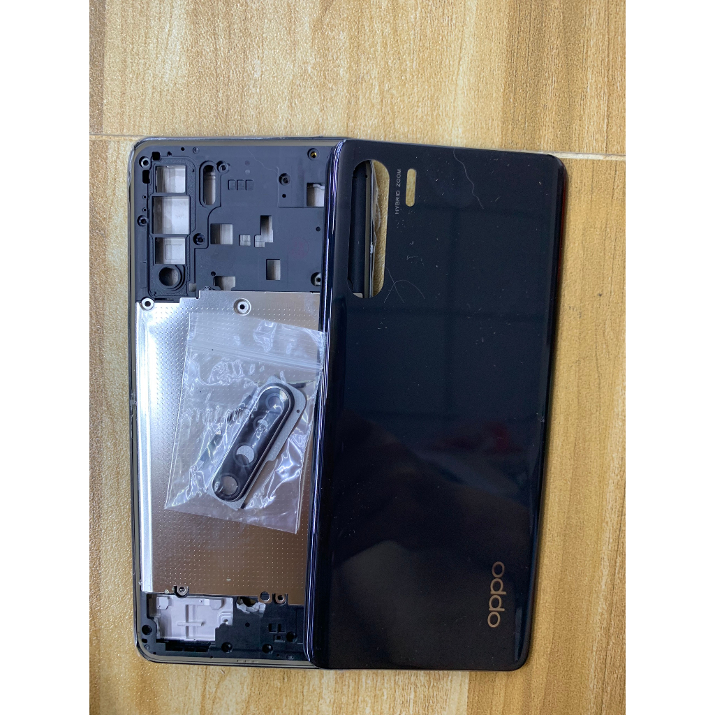 Bộ xương vỏ, miếng lưng oppo Reno 3 / hàng zin - kèm phím bấm