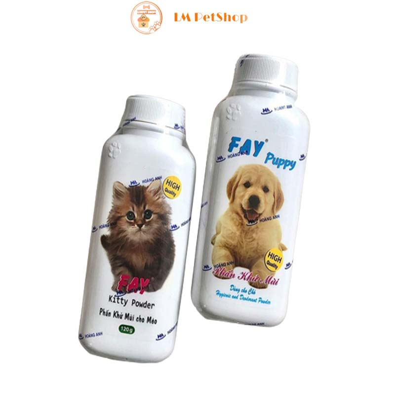 Phấn tắm khô khử mùi dành cho chó con FAY Puppy 120g - LmPetshop