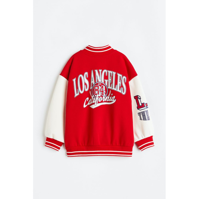 Áo Bomber Bé Trai Số 84 Đỏ HaM