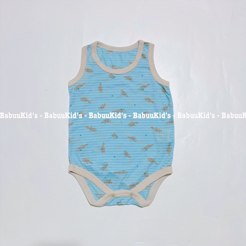 Bộ liền thân cotton, thông hơi xuất nhật  Body Ba lỗ cho bé trai và gái