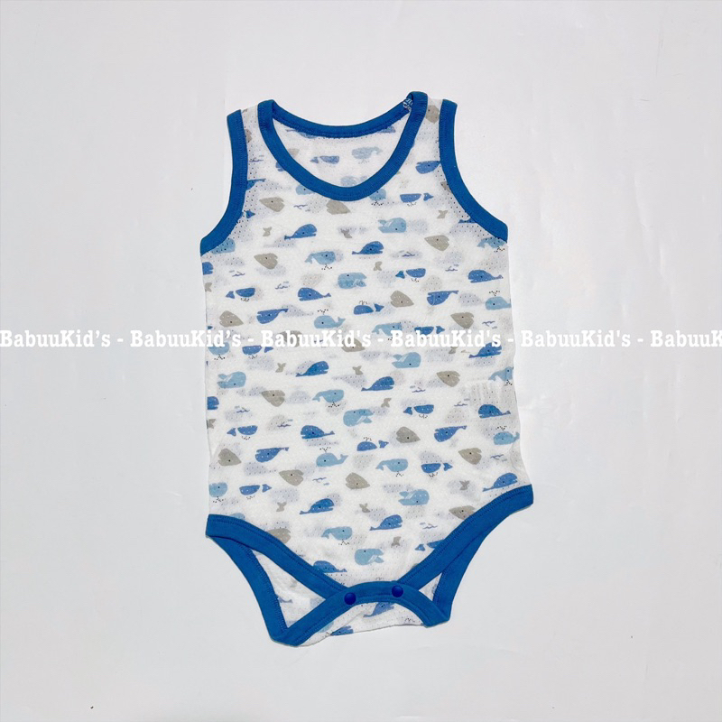 Bộ liền thân cotton, thông hơi xuất nhật  Body Ba lỗ cho bé trai và gái