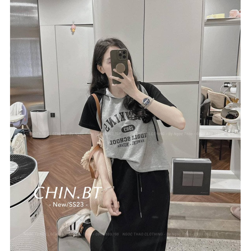 Set Váy Nỉ Màu Ghi Chân Váy Dài