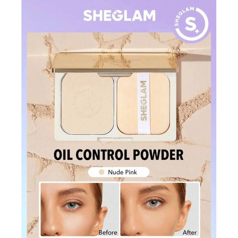 SHEGLAM Phấn phủ kiểm soát dầu nhẹ - Nude