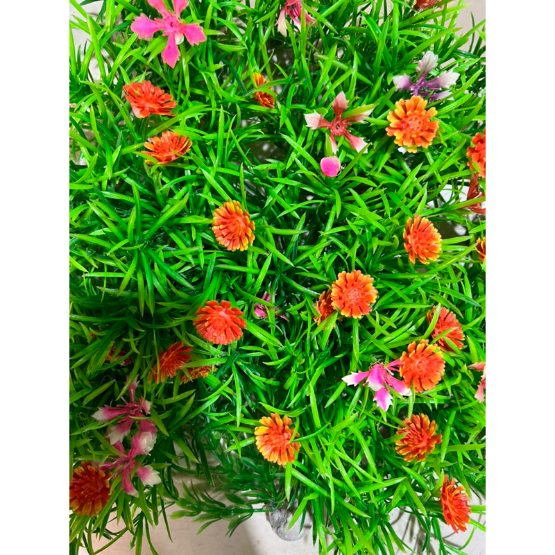 Cây hoa nhựa bé trang trí bể cá  cao cấp đồng giá 6k