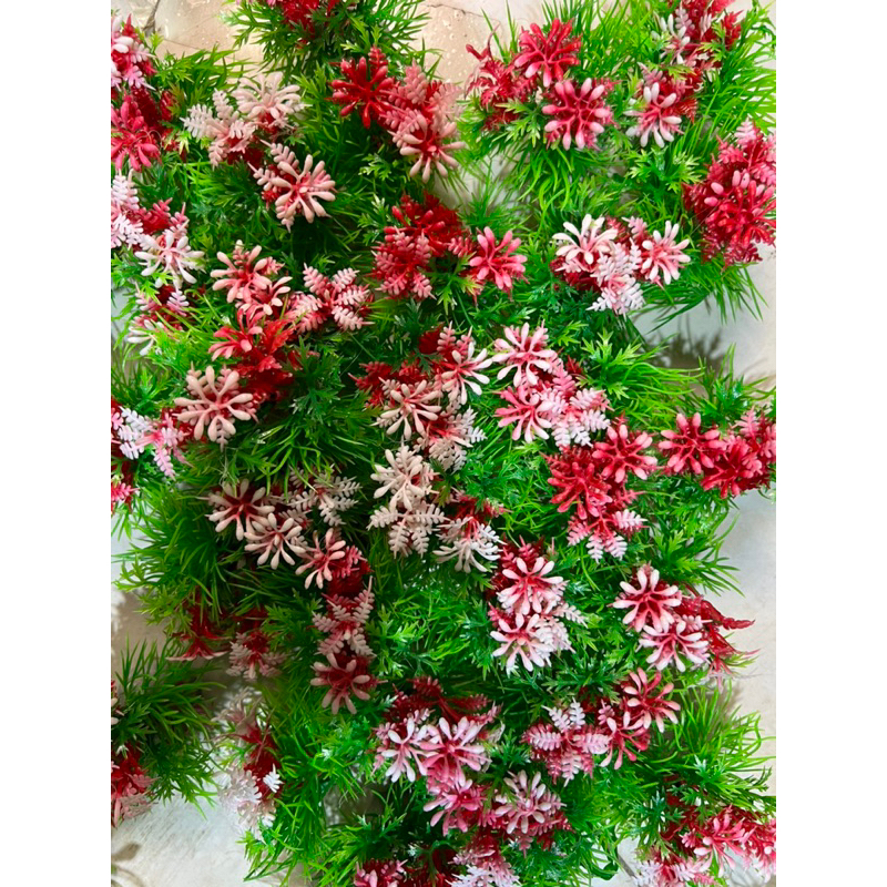 Cây hoa nhựa bé trang trí bể cá  cao cấp đồng giá 6k