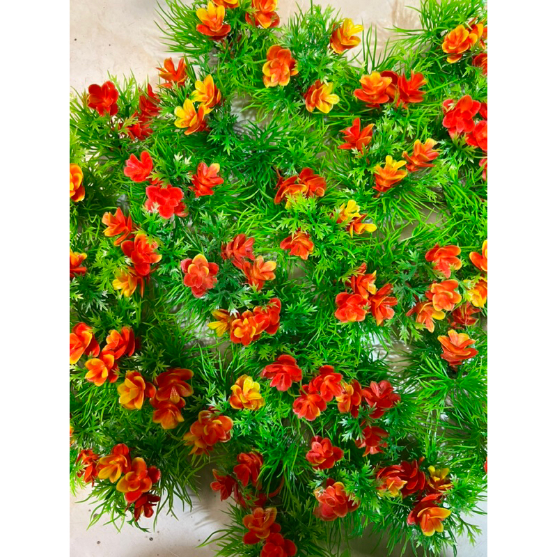 Cây hoa nhựa bé trang trí bể cá  cao cấp đồng giá 6k