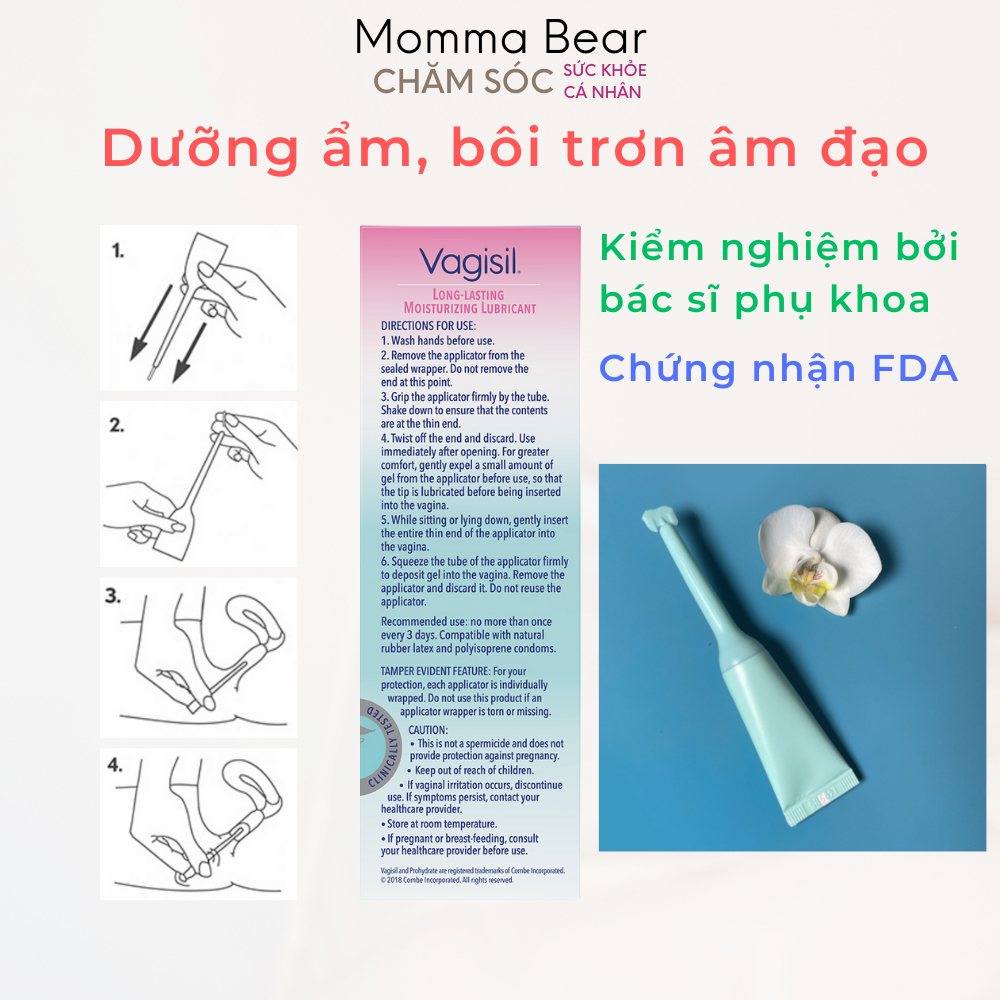 Gel phụ khoa Vagisil, dưỡng ẩm bên trong âm đạo, bôi trơn