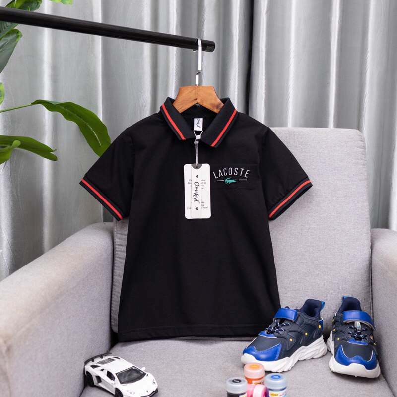 Áo thun bé trai , Áo polo cổ trụ bé trai 8-60kg hàng shop cao cấp