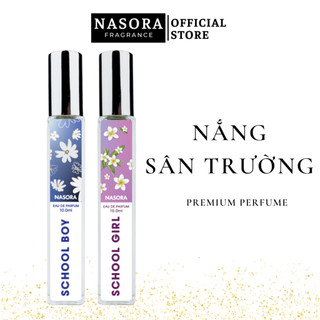   COMBO NẮNG SÂN TRƯỜNG  Nước Hoa Nasora School Girl và School Boy Ngọt Ngào Dễ Thương Dạng Xịt Combo 2 Chai 10ml 