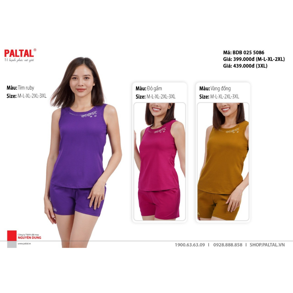 Bộ đùi cotton cao cấp Paltal 255086