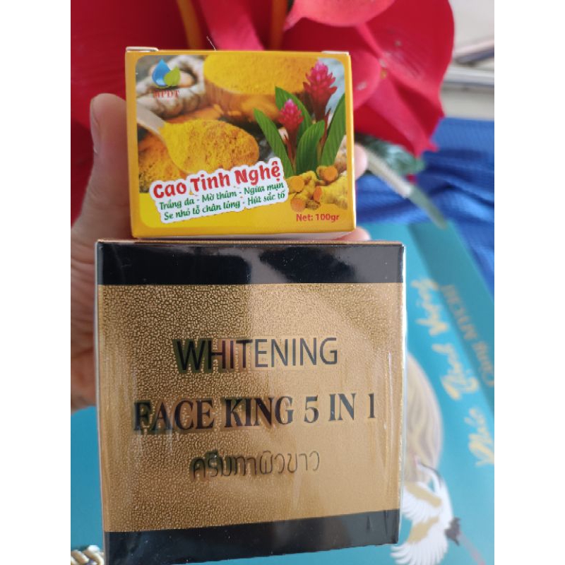 Bộ đôi kem face king in51 thái và cao tinh nghệ