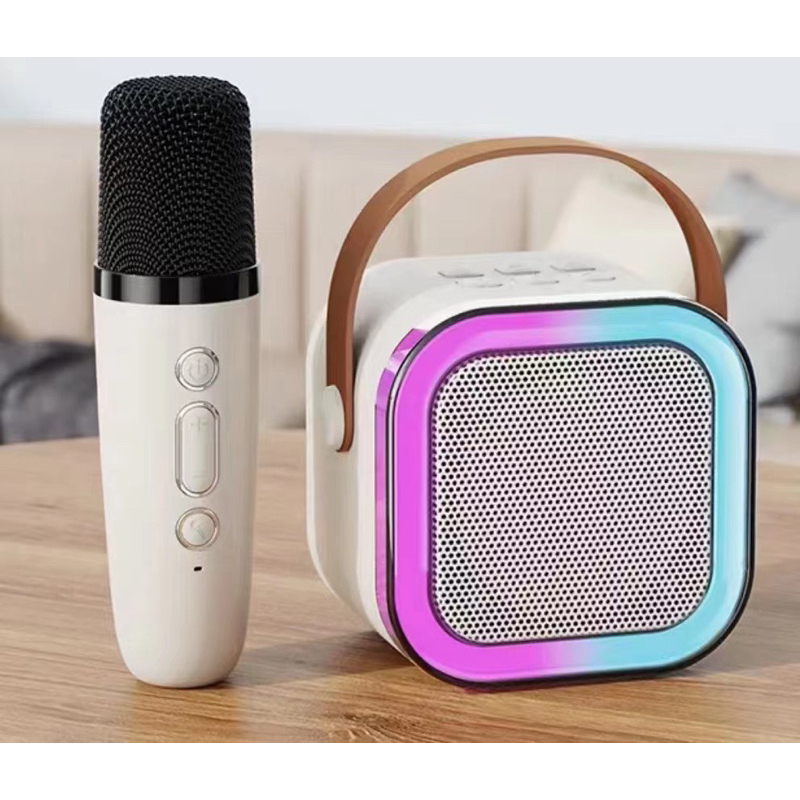 BỘ LOA KÈM 2 MIC, 8 CHẾ ĐỘ ĐÈN LED