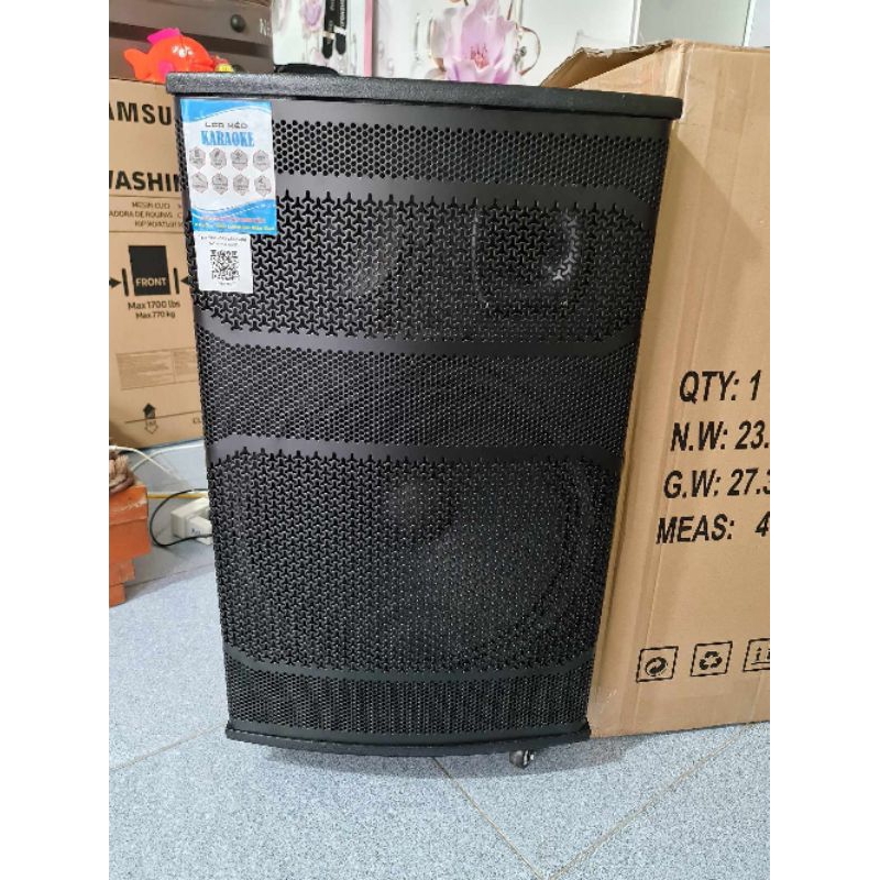 Loa kẹo kéo bass40 vỏ gỗ cao cấp mới 100%