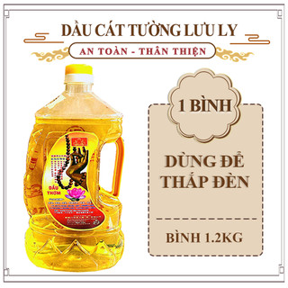 Dầu cát tường lưu ly 2 lít đỏ, vàng, trắng - hàng mã thiên lộc