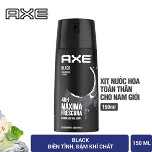 Xịt khử mùi Axe Black hương Nồng nàn chai 150ml