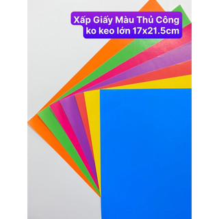 10 Xấp Giấy Màu Thủ Công 7 tờ (17x22cm)