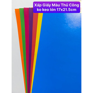 10 Xấp Giấy Màu Thủ Công 7 tờ (17x22cm)
